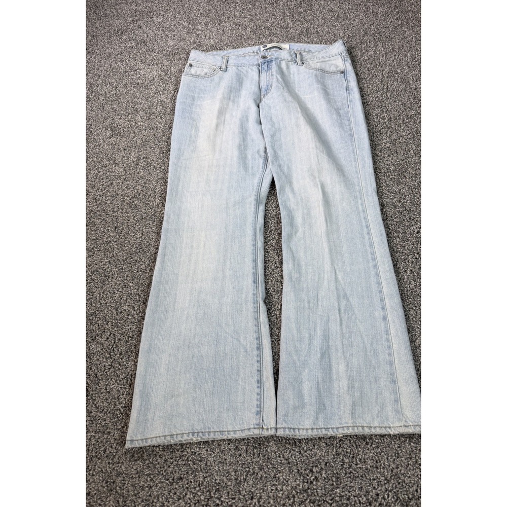 Vintage Y2K Gap Curvy Low Rise  Bootcut Jeans Women's Size 14 Blue Baggy